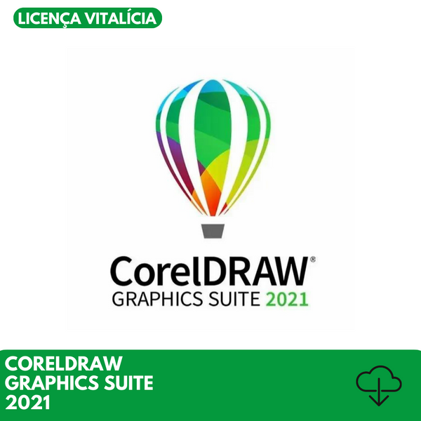 CorelDRAW Graphics Suite 2021 Licença Permanente | 2 PCs