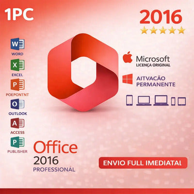 Office Pro 2016 Licença Original Vitalícia