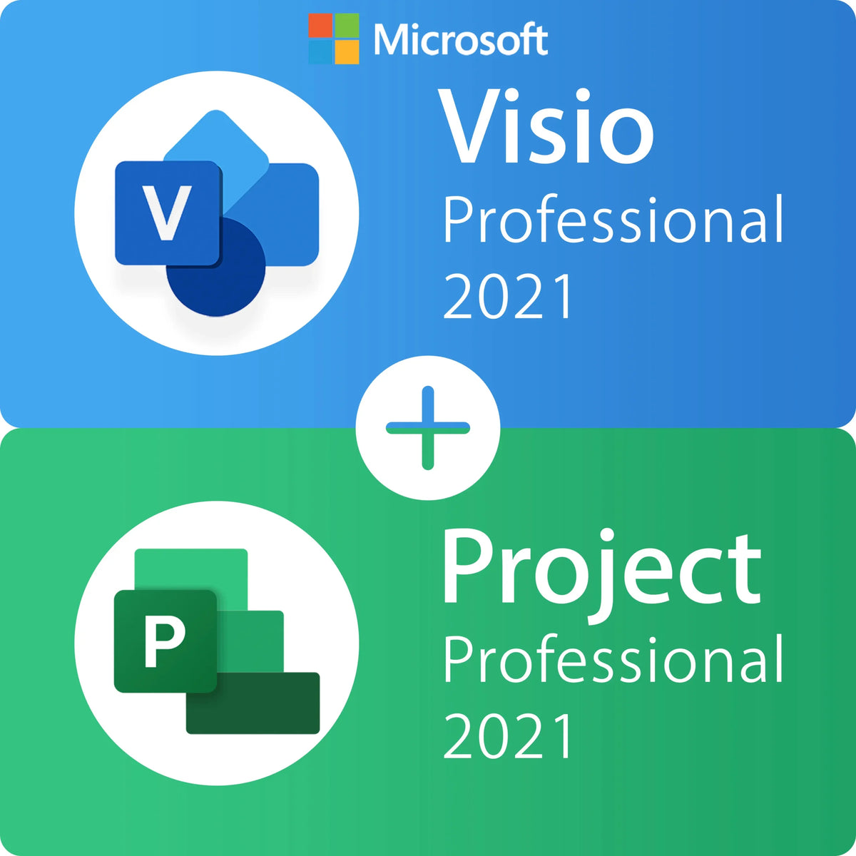 Microsoft Project 2021 e Visio 2021 Pro - Licença Permanente